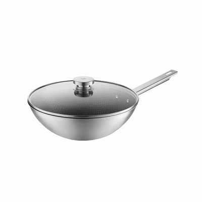 双立人（ZWILLING）不锈钢炒锅电磁炉炒菜锅少油烟平底炒锅家用烹饪锅具  带盖 Joy Plus炒锅30cm 箱规6 &nbsp;十箱起